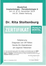 Dr Stoltenburg - Ästhetische Implantologie und Zahnmedizin in Berlin - Fraga Dental Studyclub 2014/11